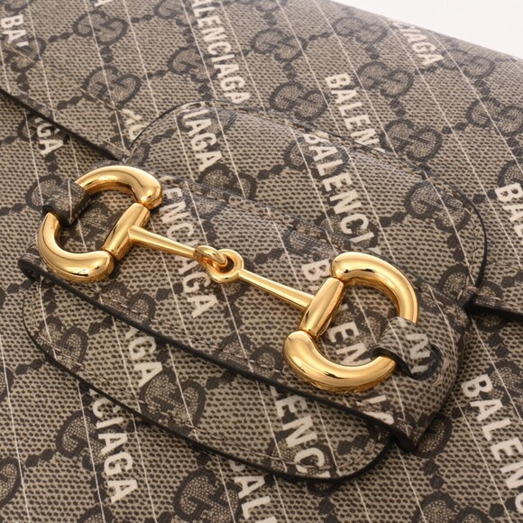 Gucci Horsebit BALENCIAGA Gray Shoulder Bag - Picture 9 of 9